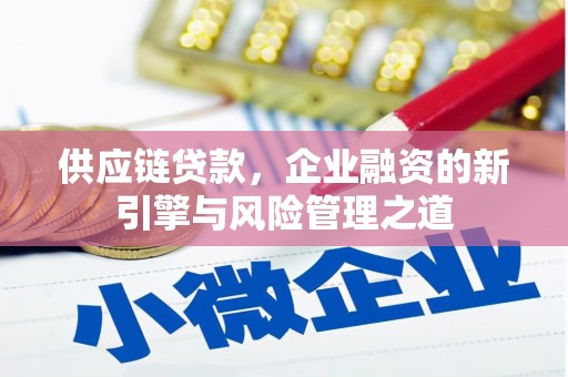 广宗供应链贷款，企业融资的新引擎与风险管理之道