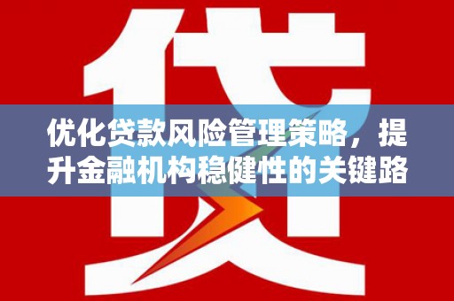 广宗优化贷款风险管理策略，提升金融机构稳健性的关键路径