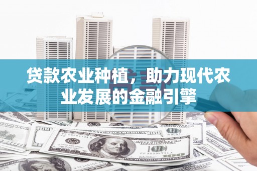 广宗贷款农业种植，助力现代农业发展的金融引擎