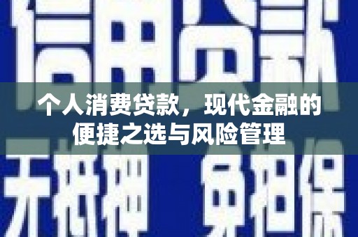 广宗个人消费贷款，现代金融的便捷之选与风险管理