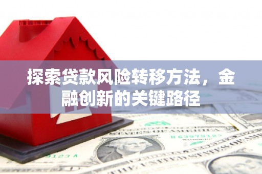 广宗探索贷款风险转移方法，金融创新的关键路径