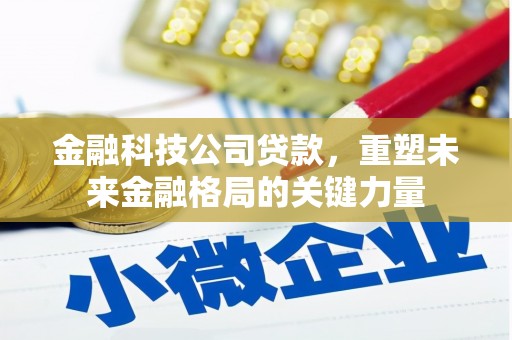 广宗金融科技公司贷款，重塑未来金融格局的关键力量