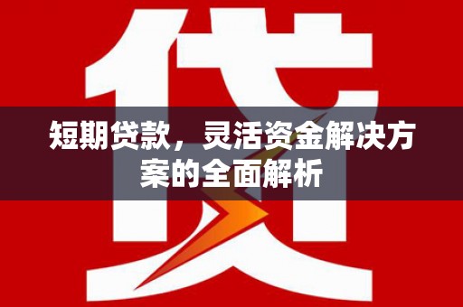 广宗短期贷款，灵活资金解决方案的全面解析