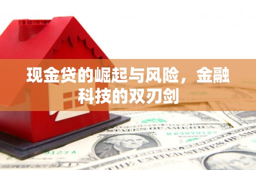 广宗现金贷的崛起与风险，金融科技的双刃剑