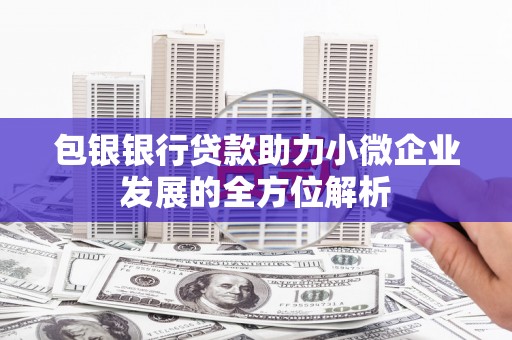 广宗包银银行贷款助力小微企业发展的全方位解析