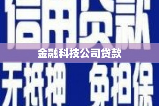 广宗金融科技公司贷款