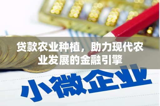 广宗贷款农业种植，助力现代农业发展的金融引擎