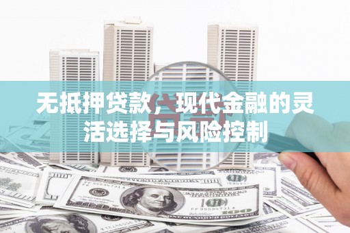 广宗无抵押贷款，现代金融的灵活选择与风险控制