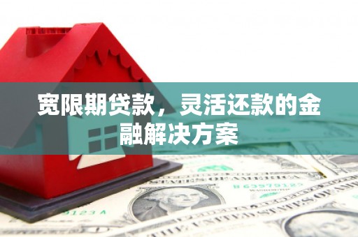 广宗宽限期贷款，灵活还款的金融解决方案