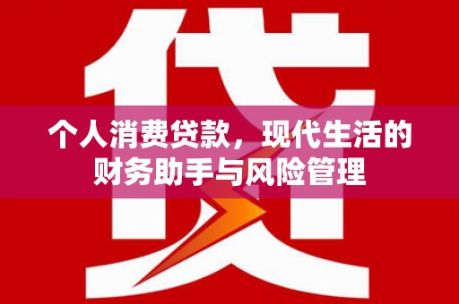 广宗个人消费贷款，现代生活的财务助手与风险管理