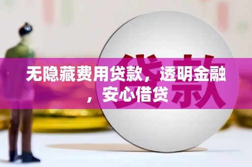 广宗无隐藏费用贷款，透明金融，安心借贷