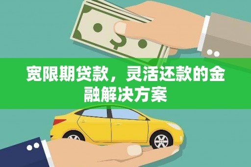 广宗宽限期贷款，灵活还款的金融解决方案