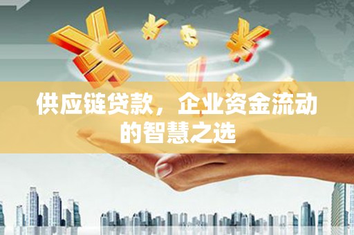 广宗供应链贷款，企业资金流动的智慧之选