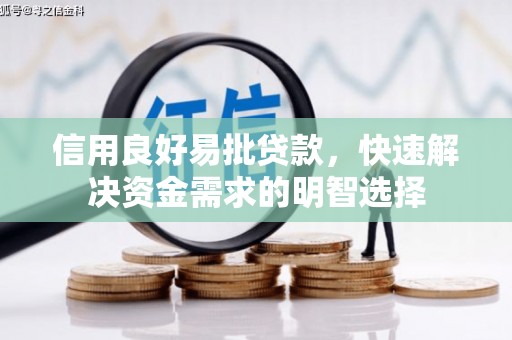 广宗信用良好易批贷款，快速解决资金需求的明智选择