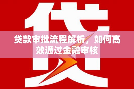 广宗贷款审批流程解析，如何高效通过金融审核