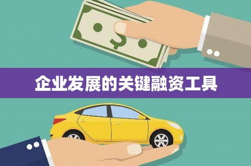 广宗企业发展的关键融资工具