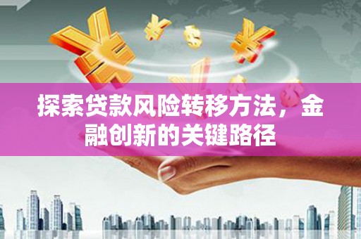 广宗探索贷款风险转移方法，金融创新的关键路径