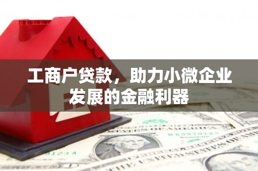 广宗工商户贷款，助力小微企业发展的金融利器