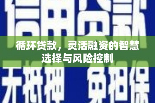 广宗循环贷款，灵活融资的智慧选择与风险控制