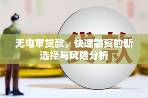 广宗无电审贷款，快速融资的新选择与风险分析