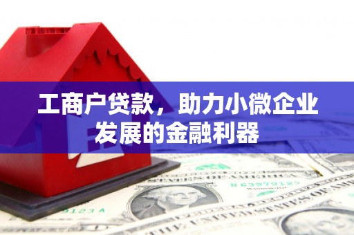 广宗工商户贷款，助力小微企业发展的金融利器