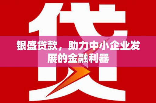 广宗银盛贷款，助力中小企业发展的金融利器