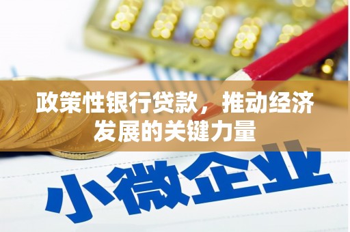 广宗政策性银行贷款，推动经济发展的关键力量