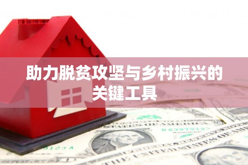 广宗助力脱贫攻坚与乡村振兴的关键工具