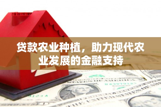 广宗贷款农业种植，助力现代农业发展的金融支持