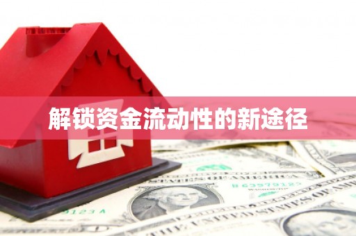广宗解锁资金流动性的新途径